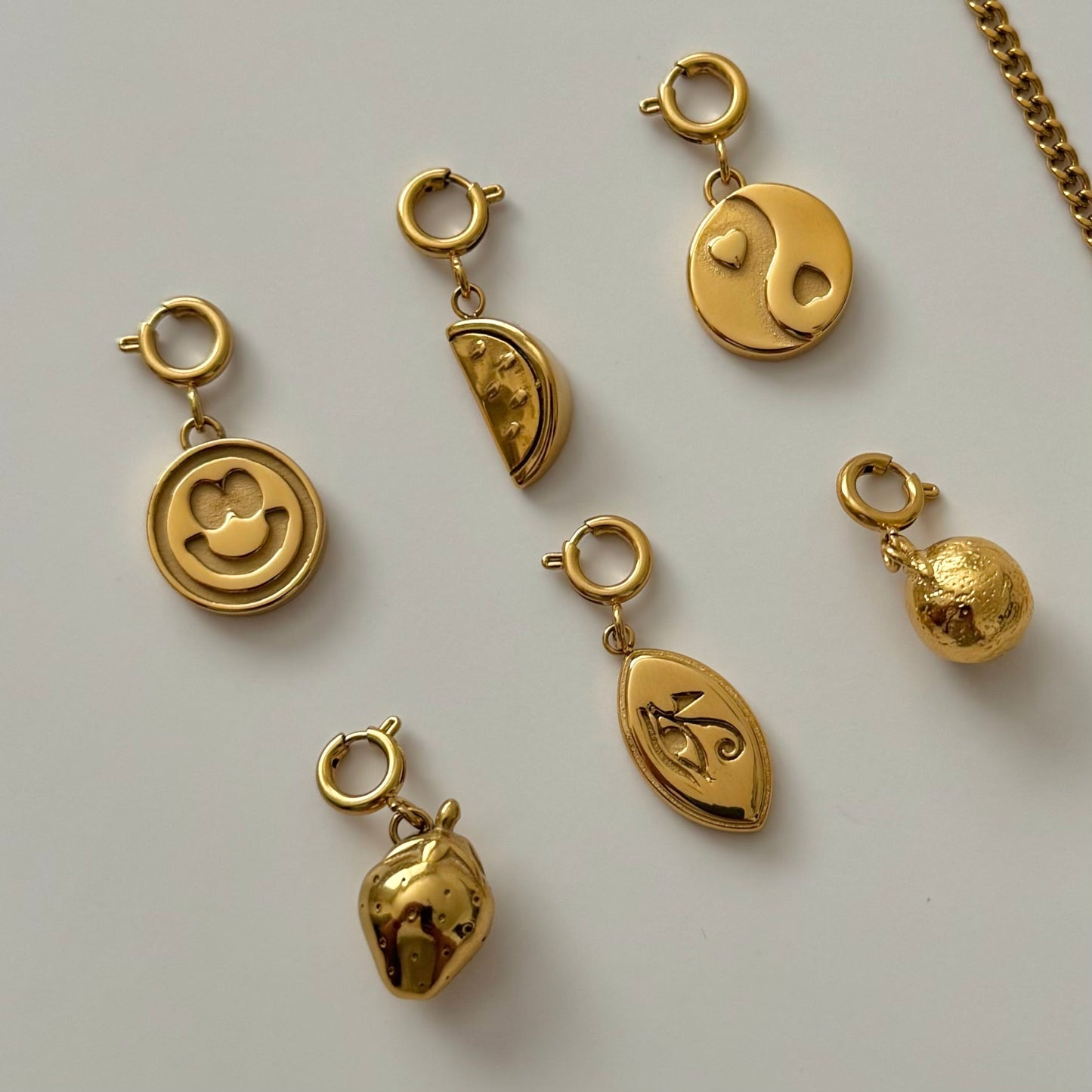 6 in 1 Charm Necklace- Gold - Namaste Jewelry Canada