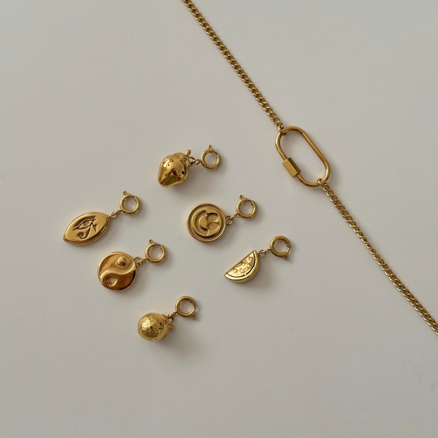 6 in 1 Charm Necklace- Gold - Namaste Jewelry Canada