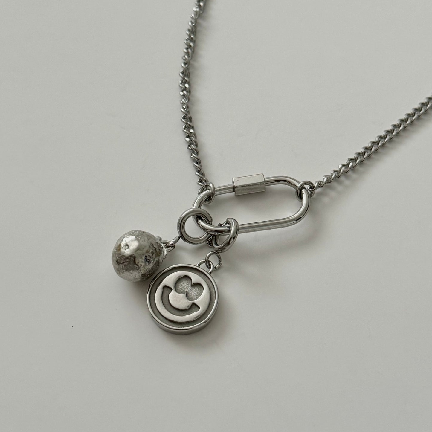 6 in 1 Charm Necklace- Silver - Namaste Jewelry Canada