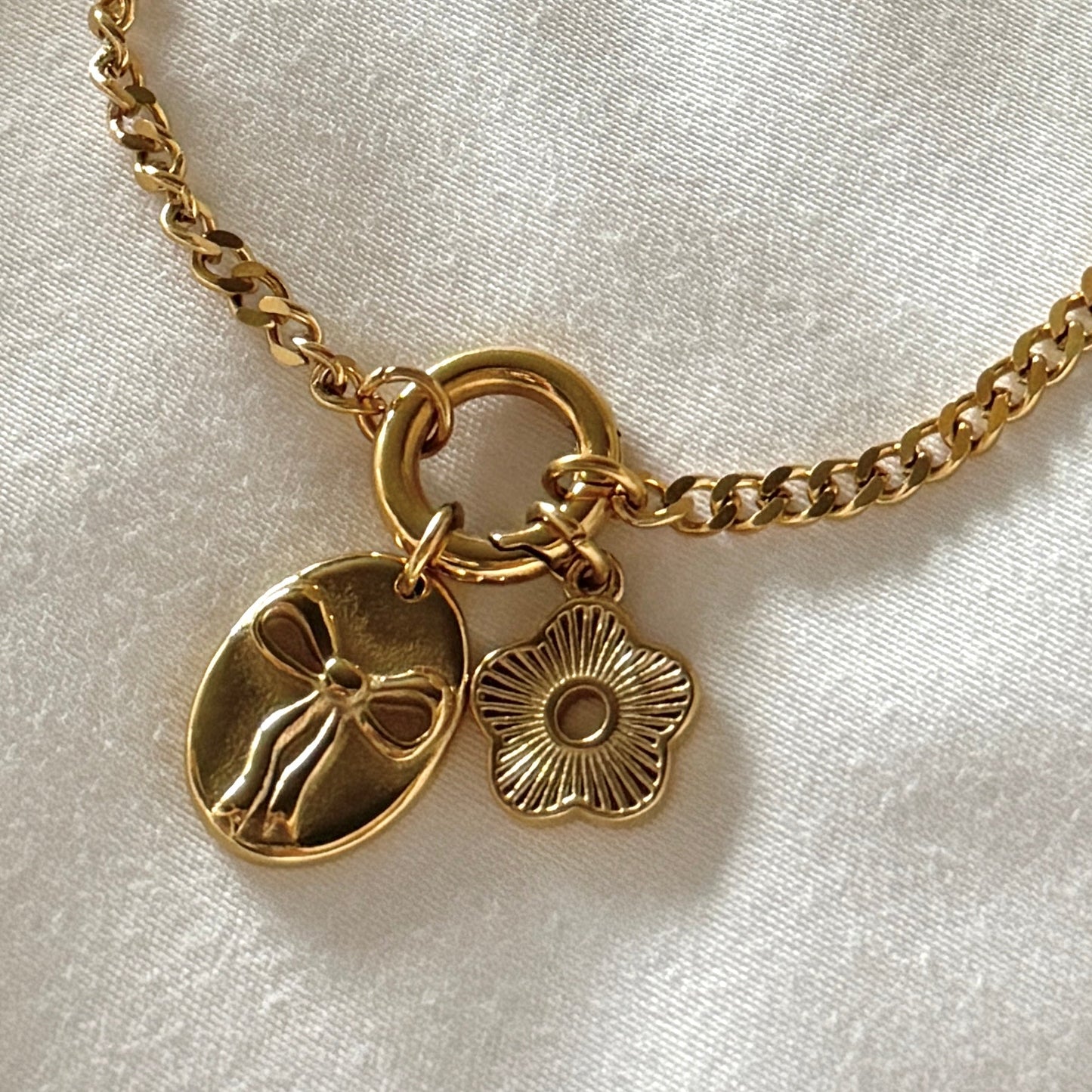 Bow and Flower Bracelet - Namaste Jewelry Canada