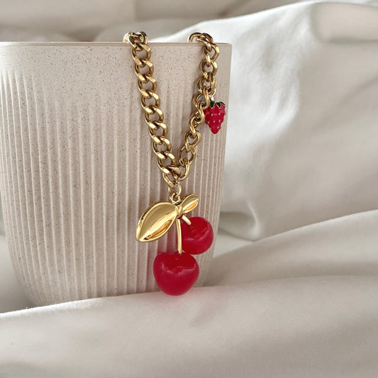 Cherry Necklace - Namaste Jewelry Canada