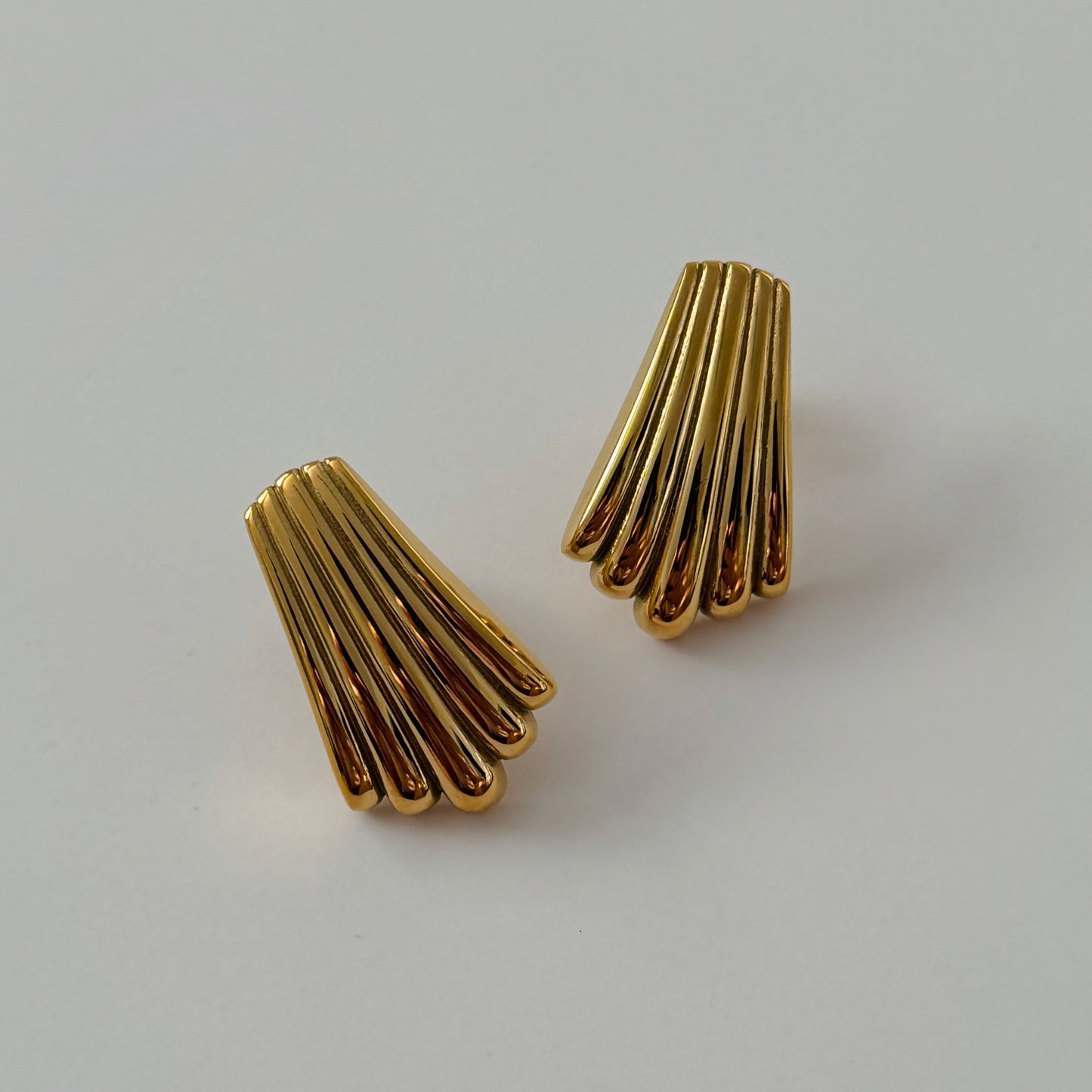Clam Earrings - Gold - Namaste Jewelry Canada