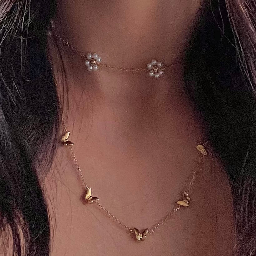 Dounia Butterfly Necklace - Namaste Jewelry Canada