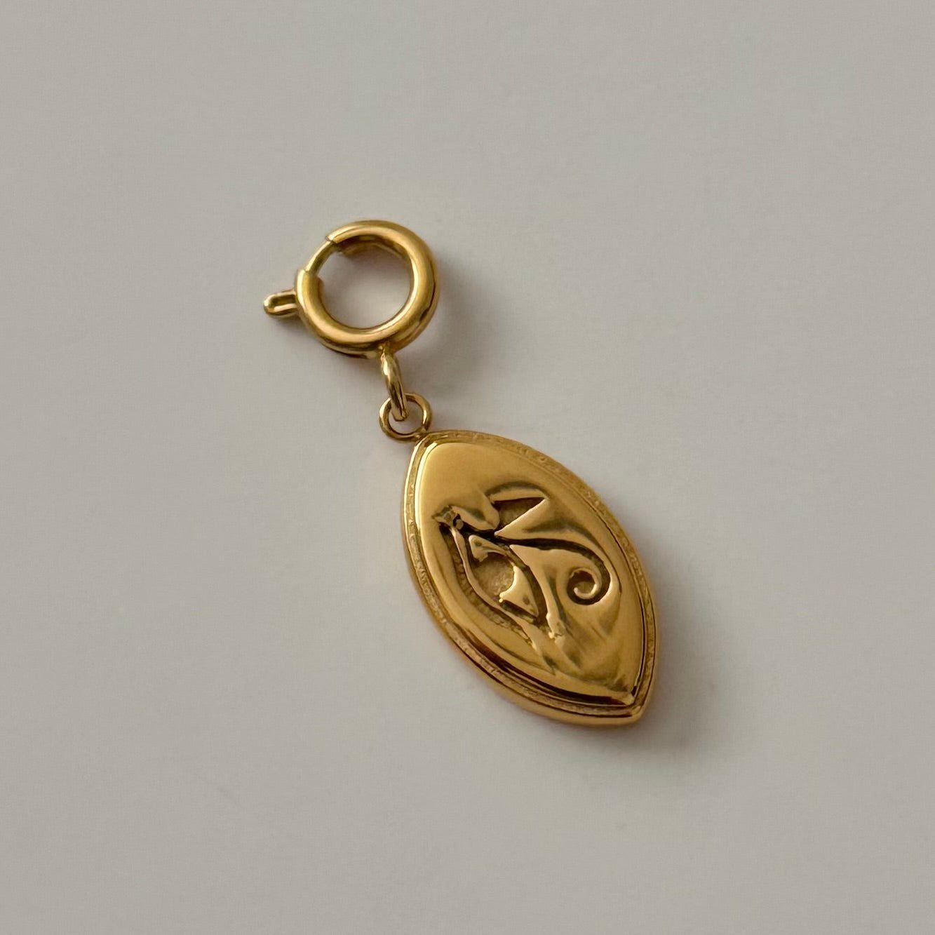 Eye of Horus Charm- Gold - Namaste Jewelry Canada