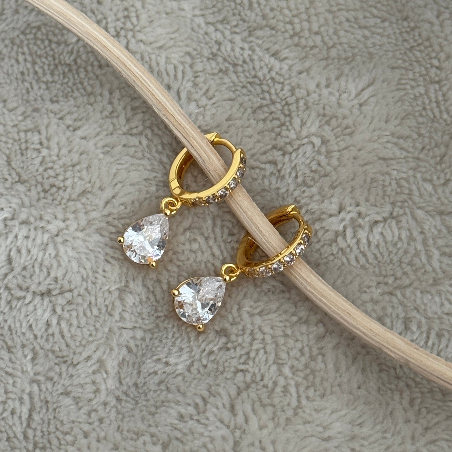 Jenine Hoops- White - Namaste Jewelry Canada