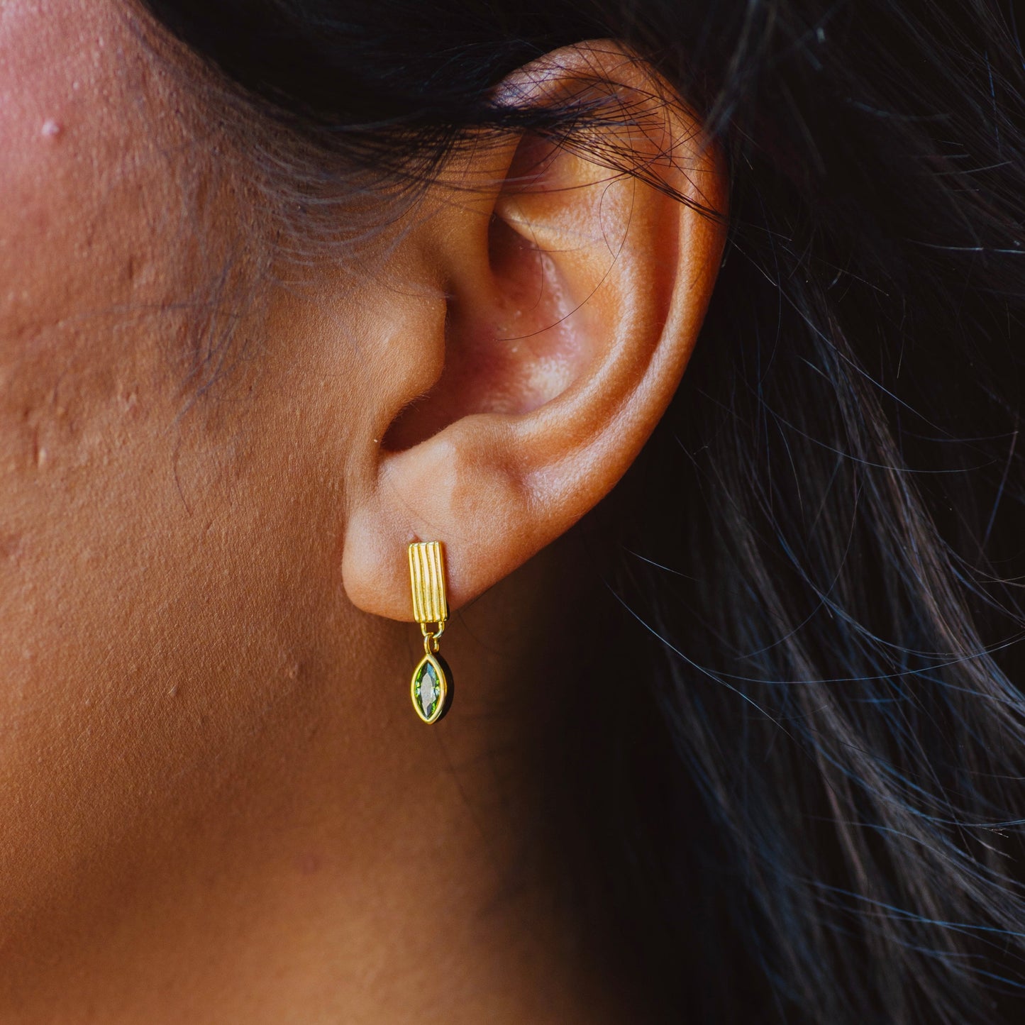 Leaf Drop Earrings - Namaste Jewelry Canada