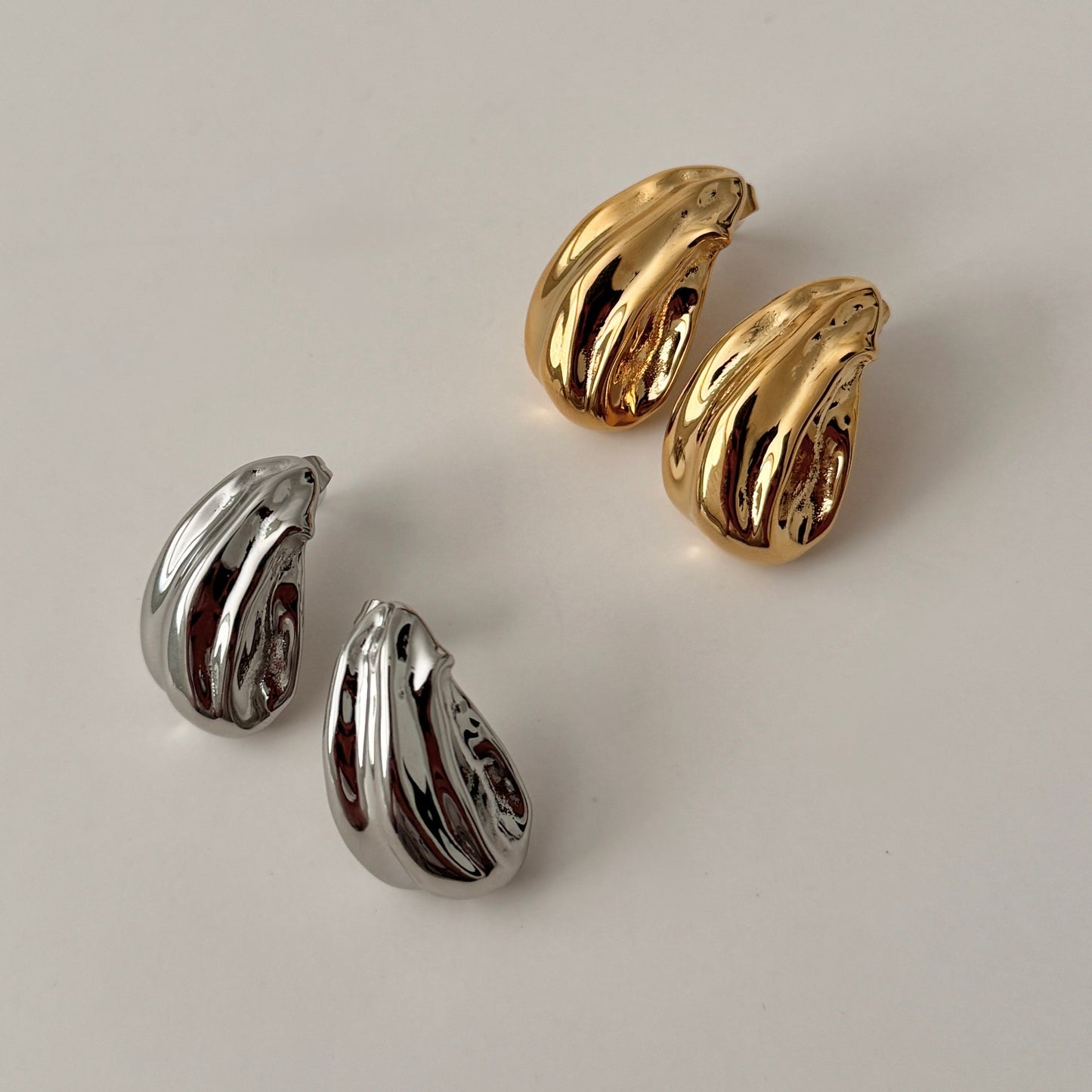 Manar Stud Earrings - Gold - Namaste Jewelry Canada