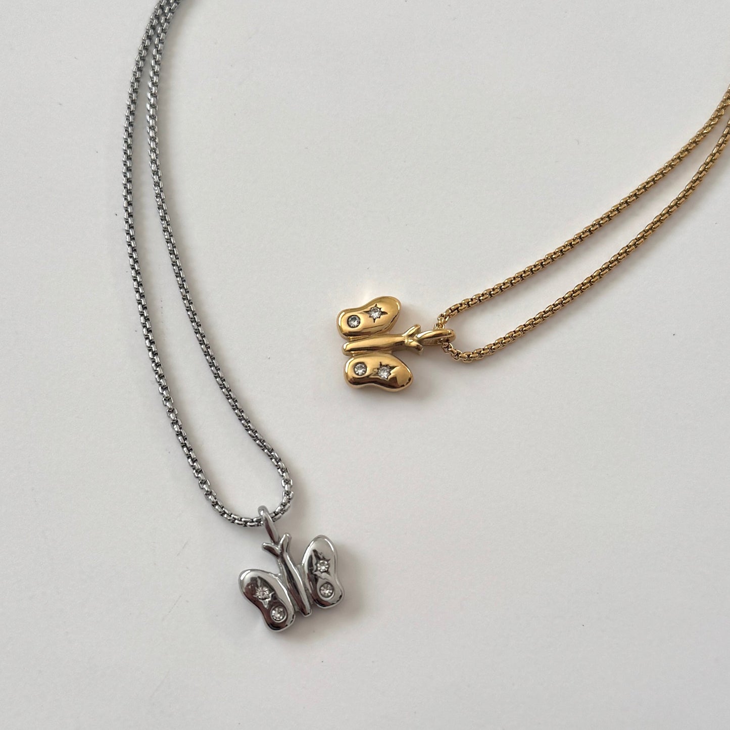 Mini Butterfly Necklace - Gold - Namaste Jewelry Canada