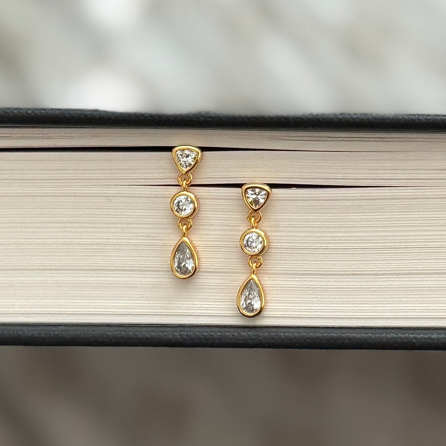 Namra Earrings - Gold - Namaste Jewelry Canada