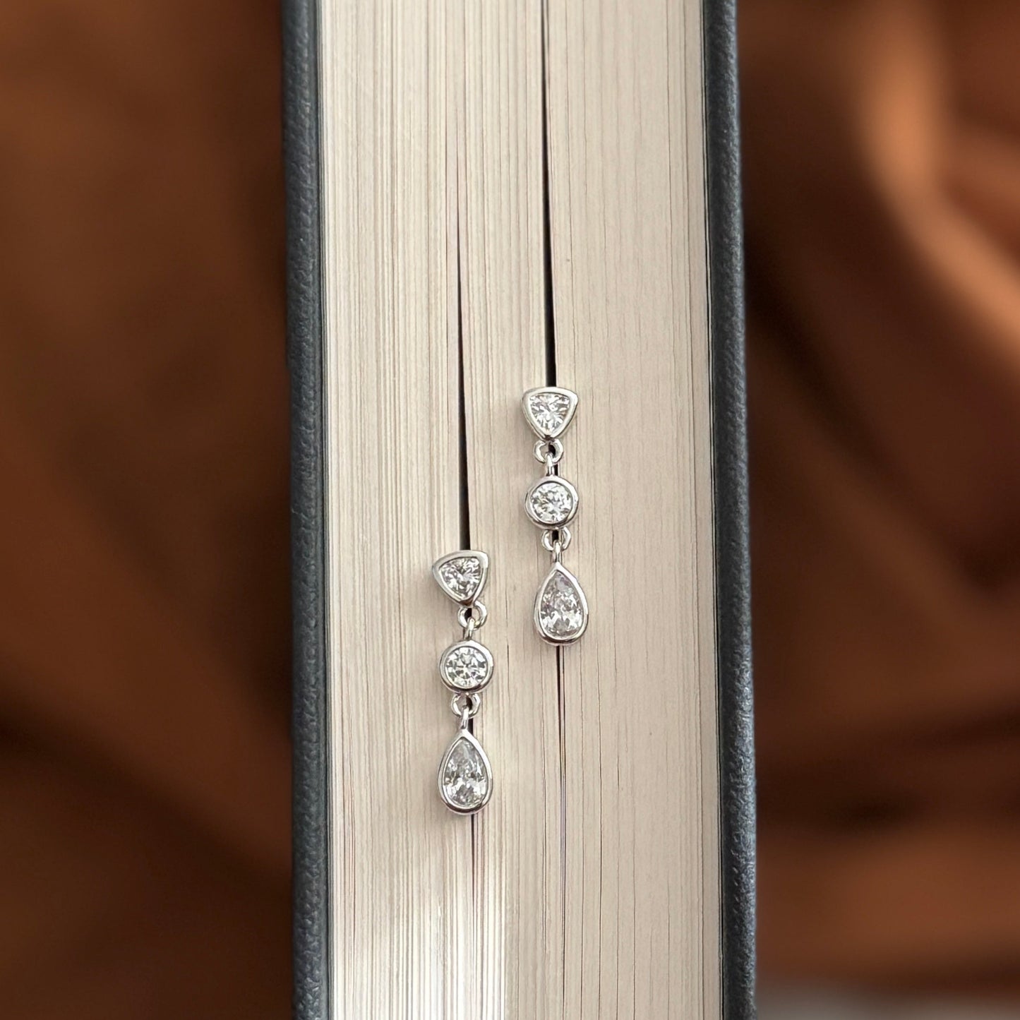 Namra Earrings - Silver - Namaste Jewelry Canada