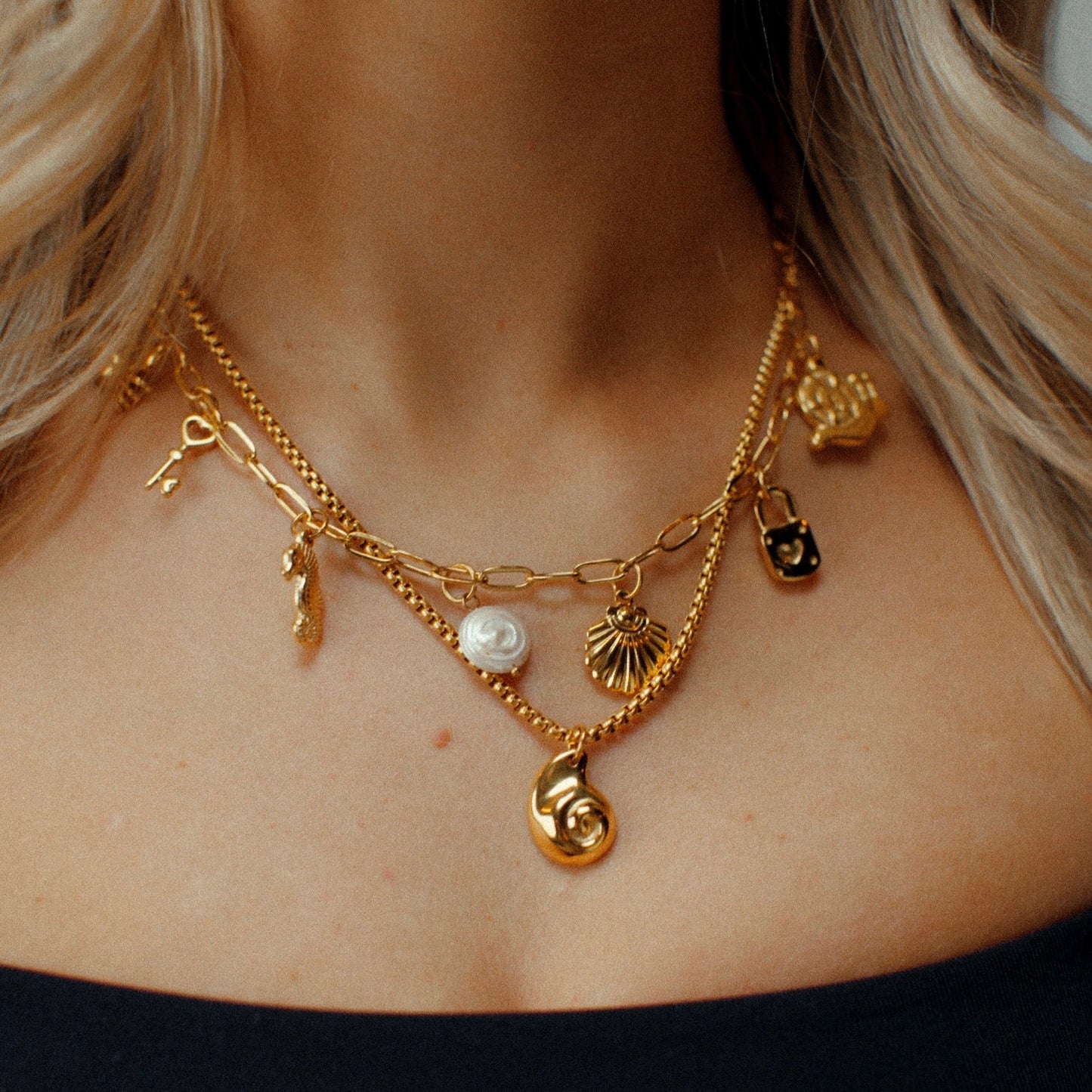 Nautilus Necklace - Gold - Namaste Jewelry Canada