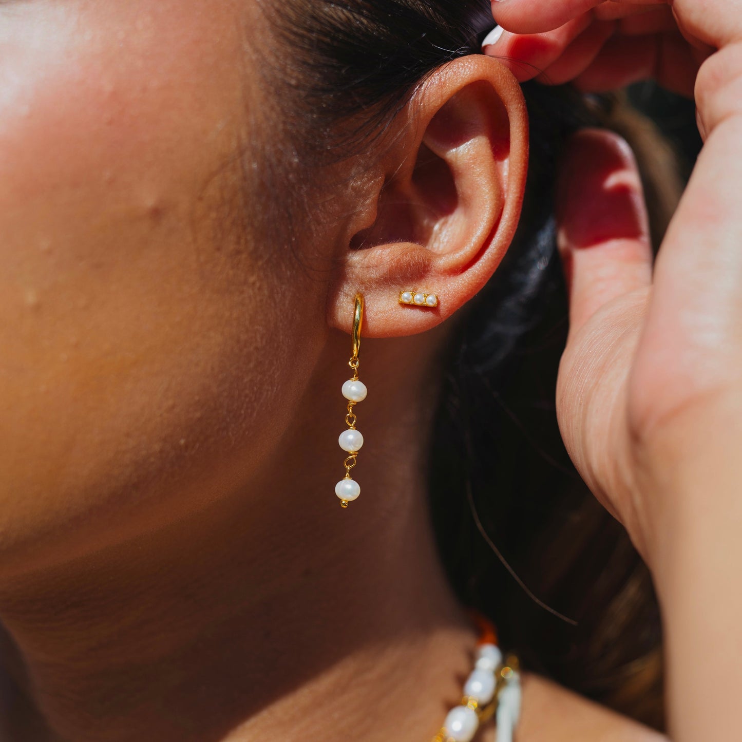 Pearl Drop Earrings - Namaste Jewelry Canada
