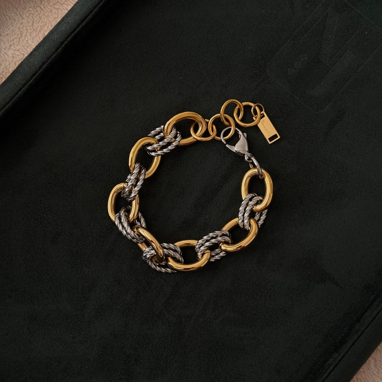 Rahiba Two Tone Bracelet - Namaste Jewelry Canada