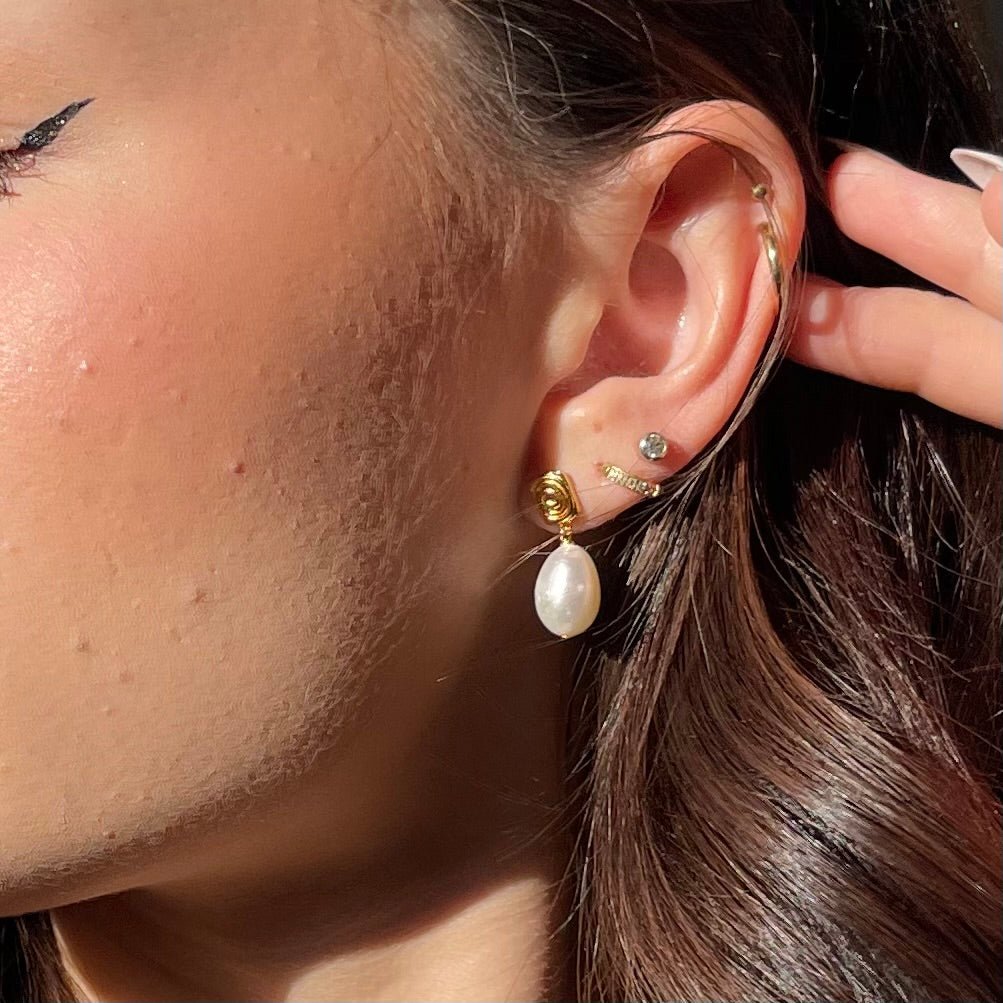 Saada Earrings - Gold - Namaste Jewelry Canada