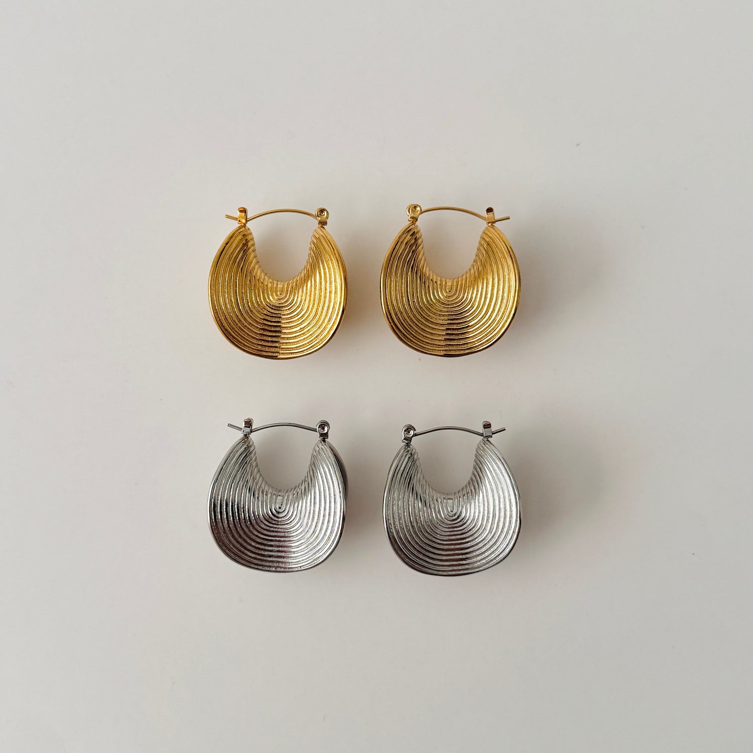 Saddle Hoops - Silver - Namaste Jewelry Canada