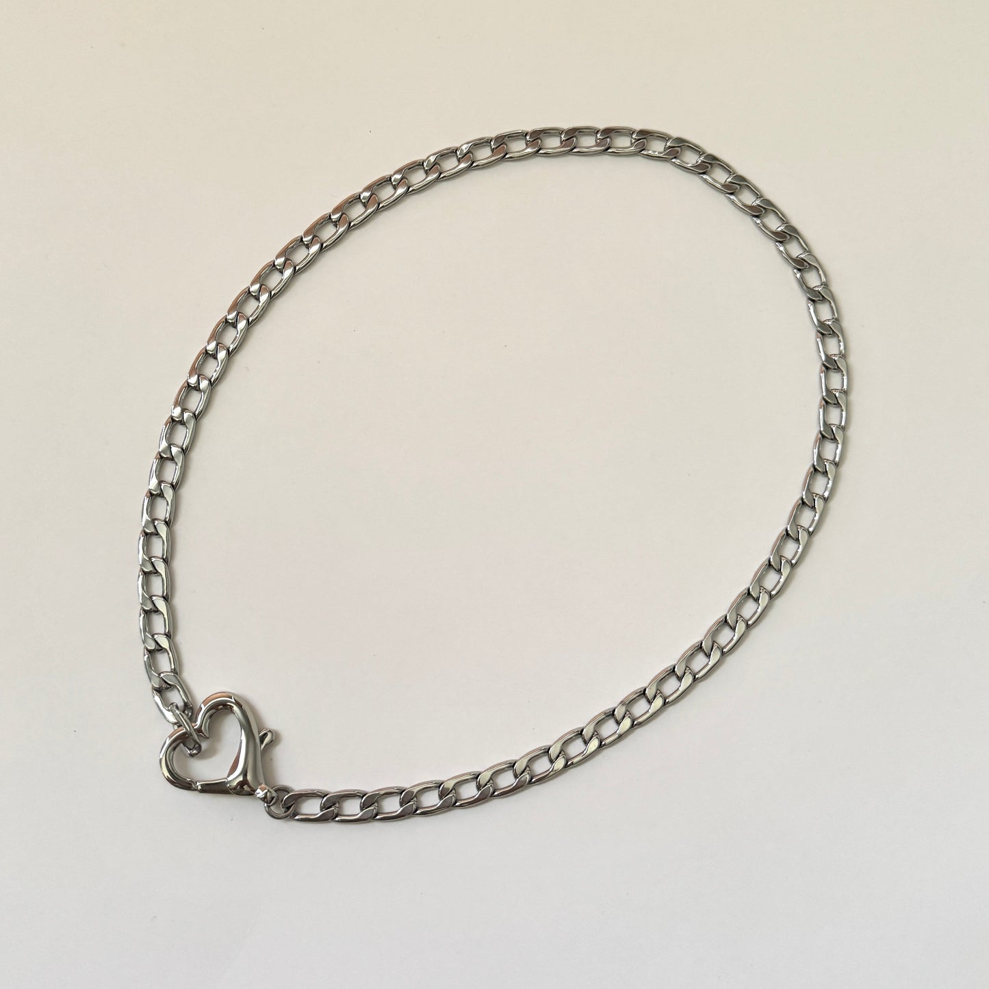 Saiba Heart Clasp Necklace - Silver - Namaste Jewelry Canada