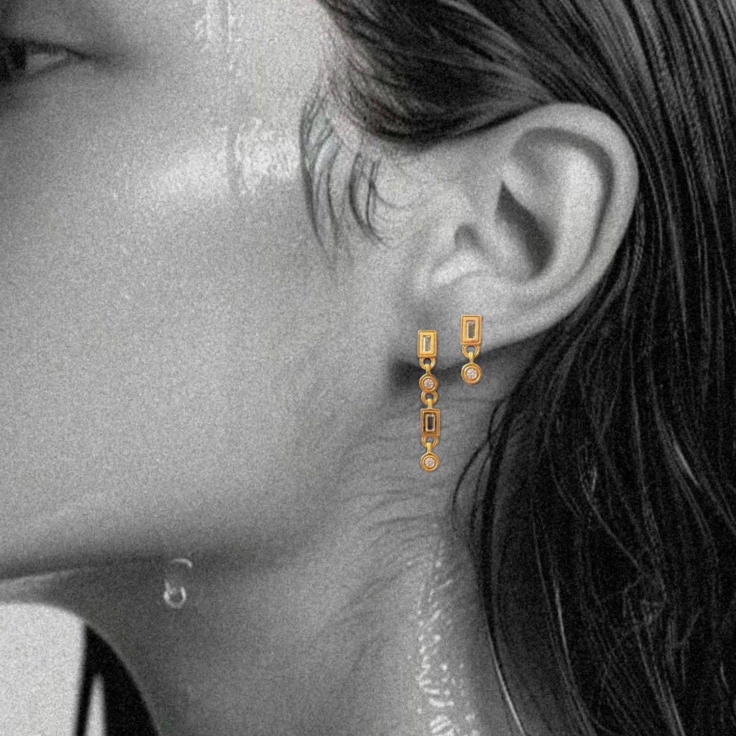 Samra Mini Earrings - Silver - Namaste Jewelry Canada