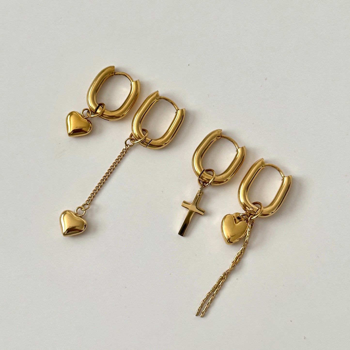 Sani Heart Hoops - Gold - Namaste Jewelry Canada