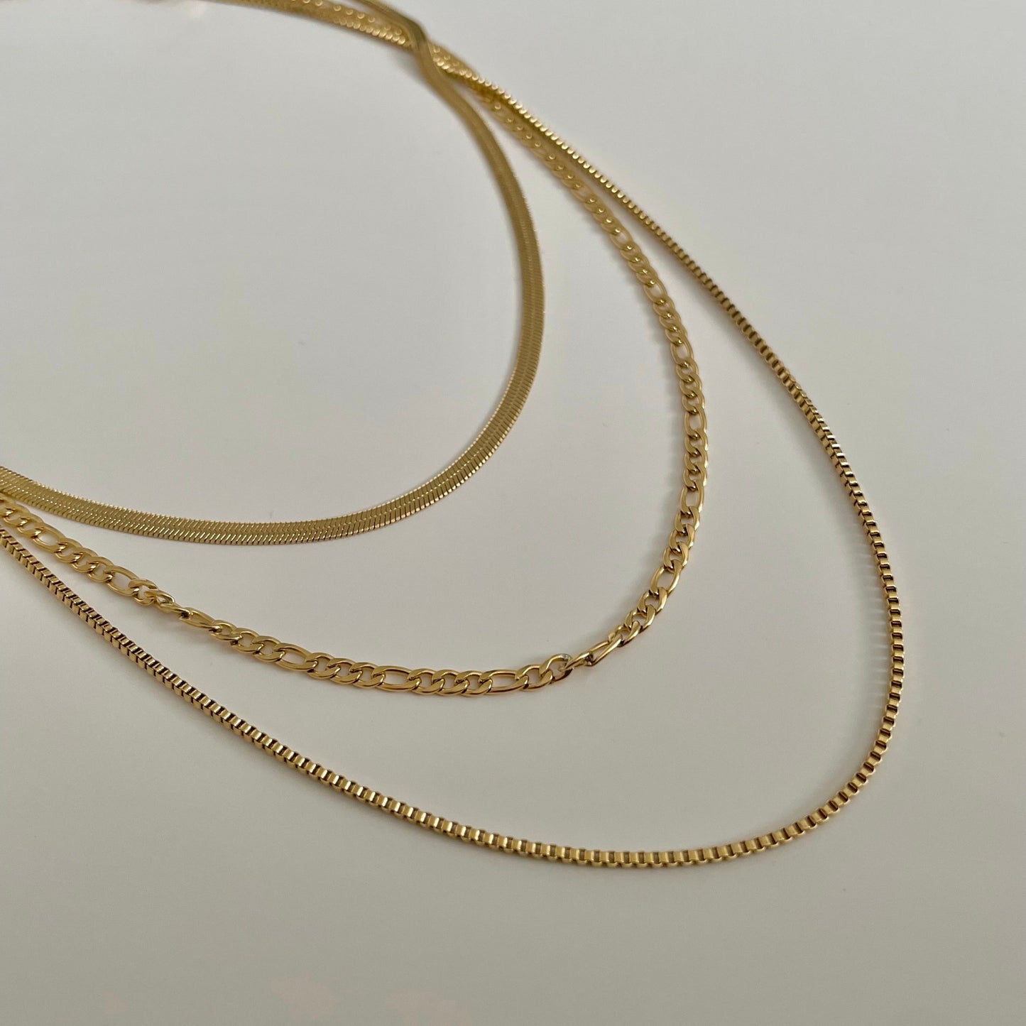 Shaylene Three Layer Necklace- Gold - Namaste Jewelry Canada