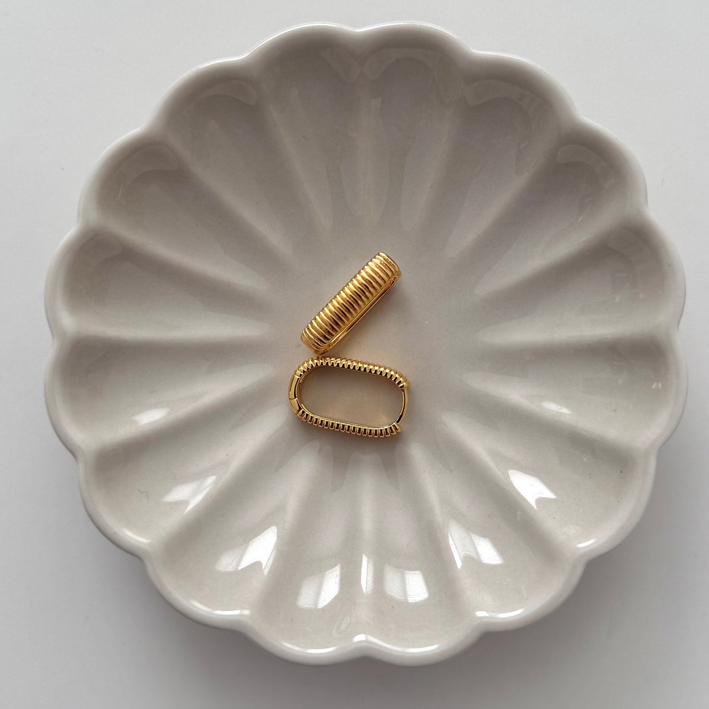 Small Ray Ribbed 2.0 Earrings - Gold - Namaste Jewelry Canada