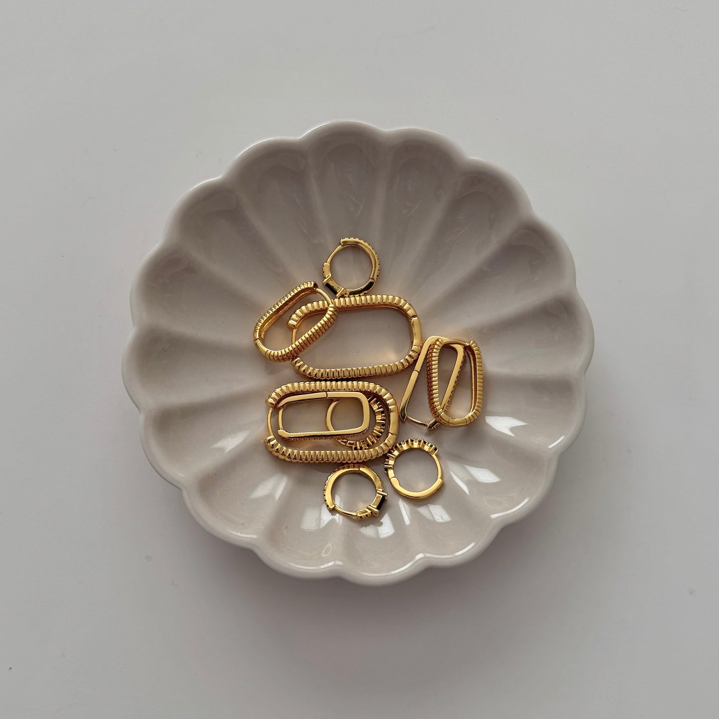 Small Ray Ribbed 2.0 Earrings - Gold - Namaste Jewelry Canada