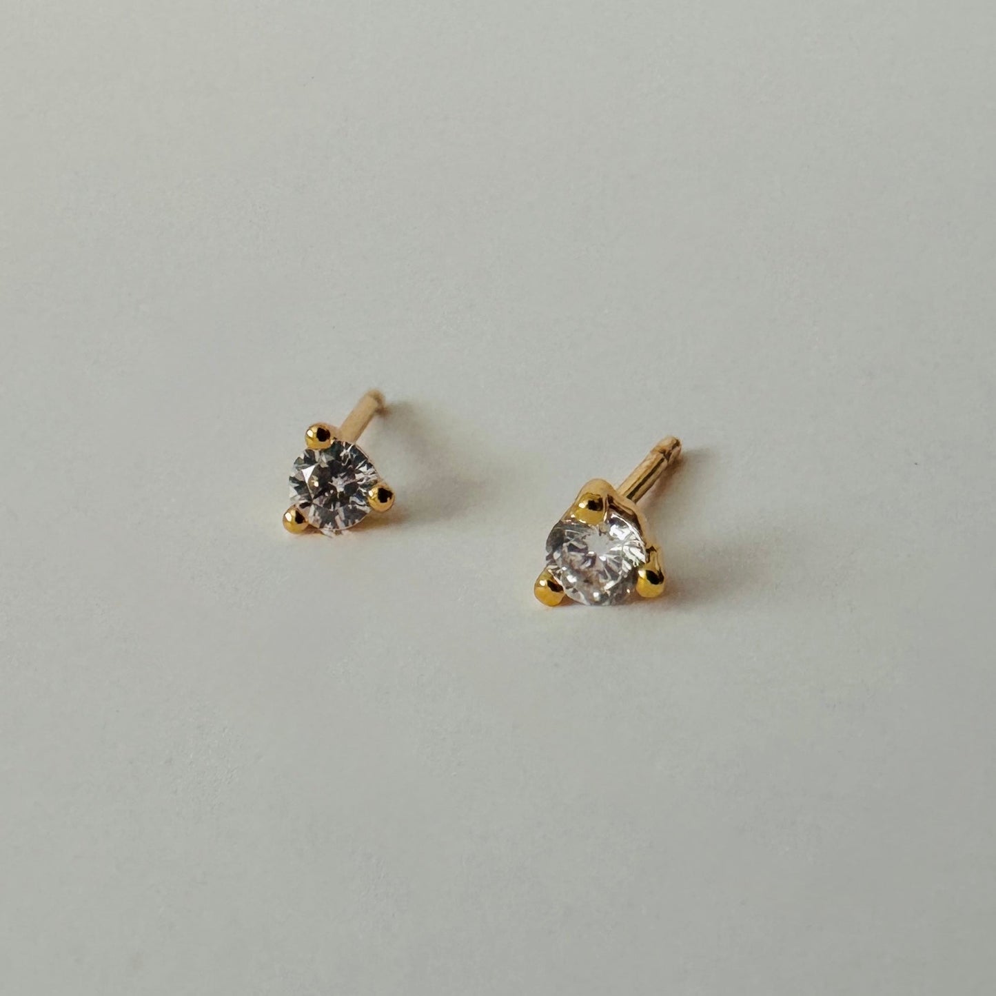 Stone Studs - White - Namaste Jewelry Canada