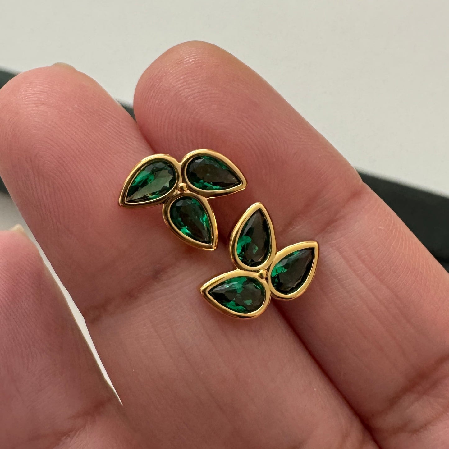 Three Leaf Studs - Namaste Jewelry Canada