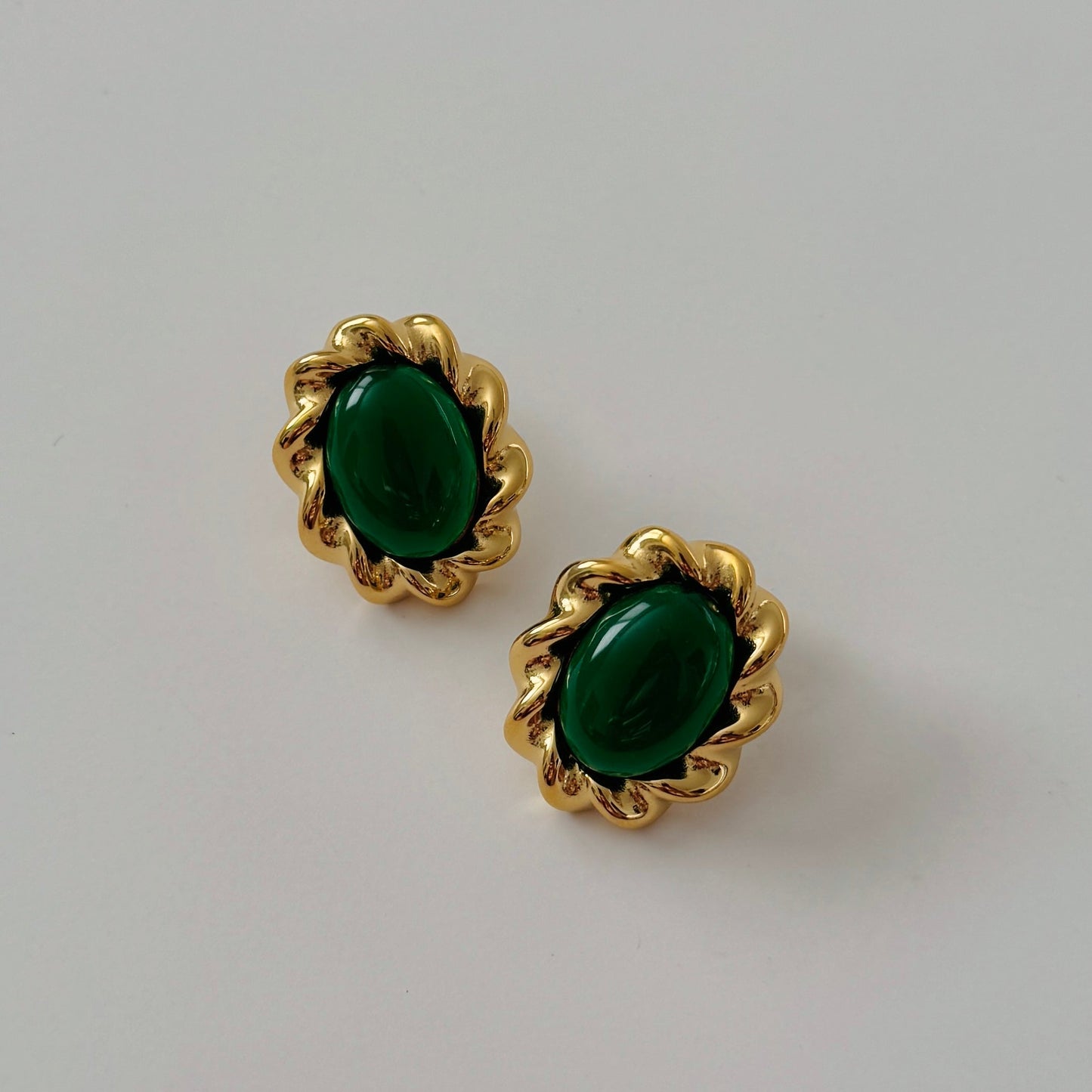 Victoria Earrings - Green - Namaste Jewelry Canada