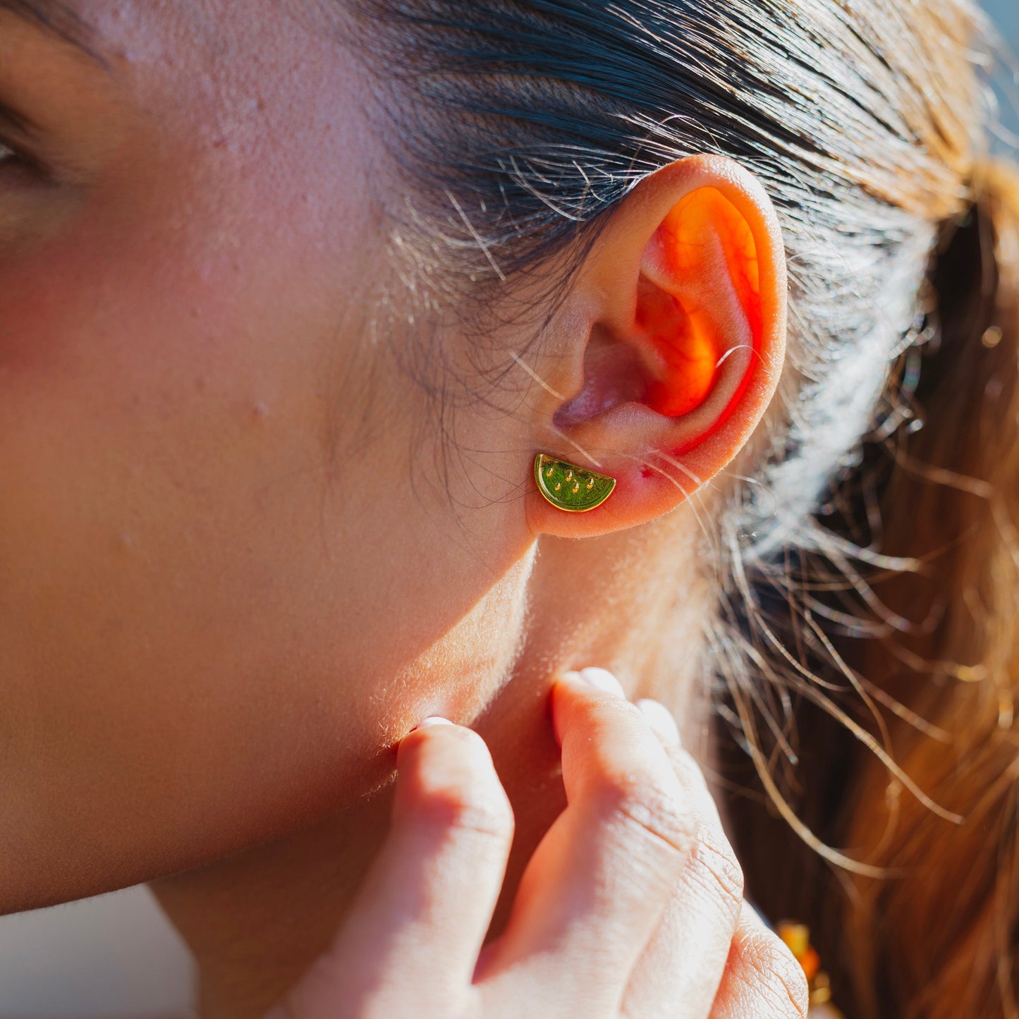Watermelon Studs - Namaste Jewelry Canada