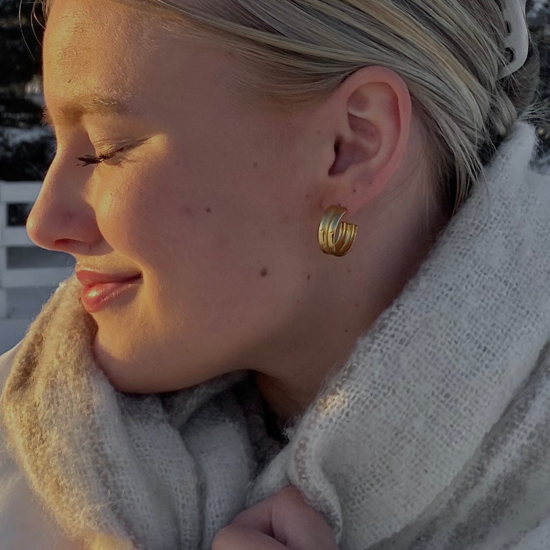Bagel Hoops - Namaste Jewelry Canada