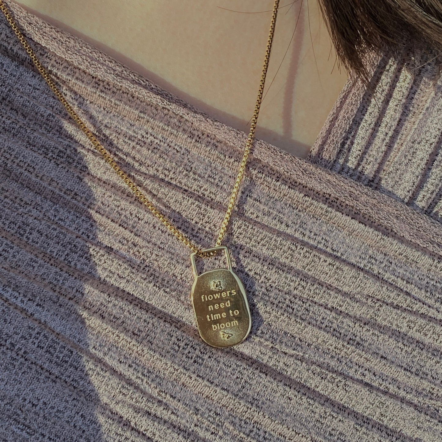 Bloom Affirmation Necklace - Namaste Jewelry Canada