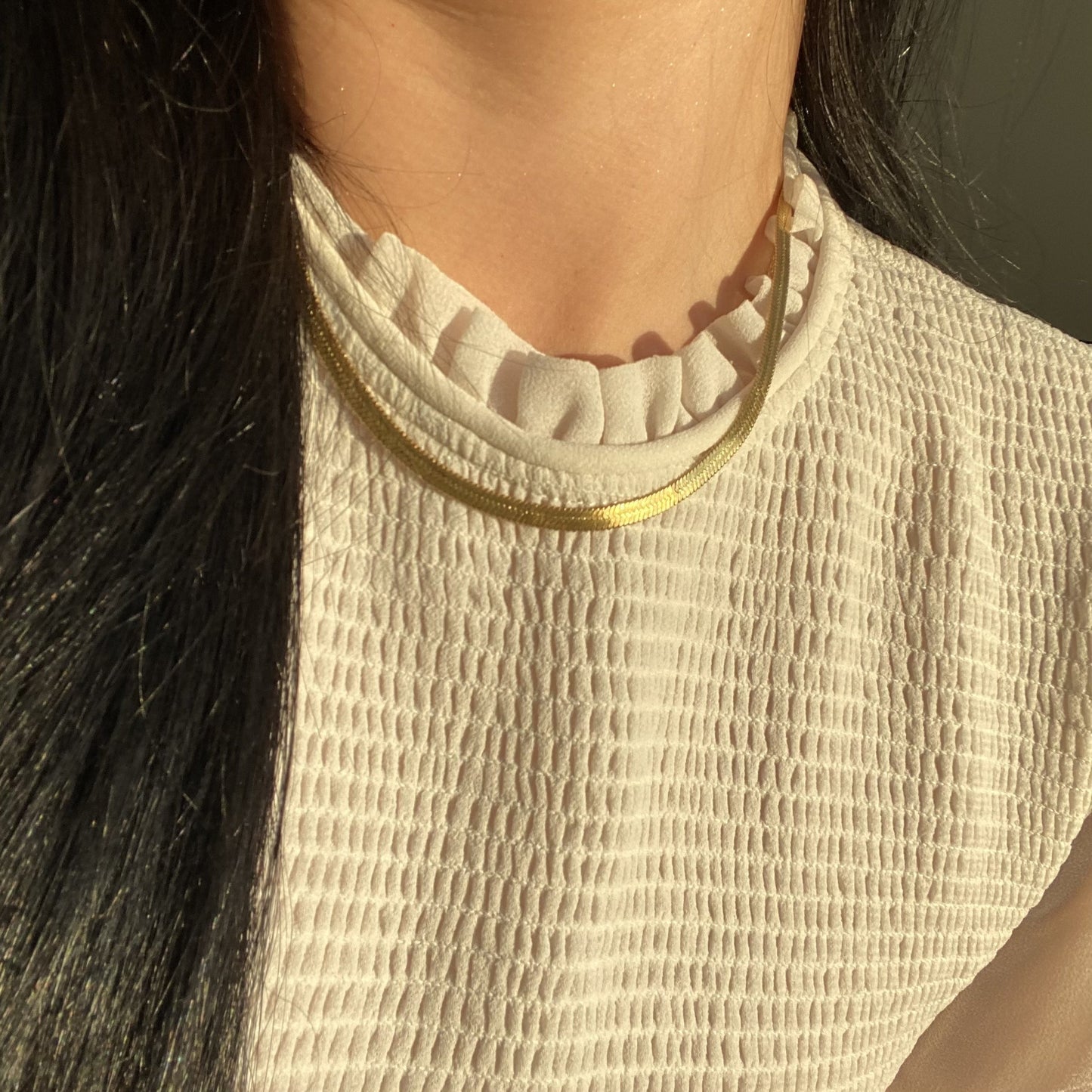 Cascade Herringbone Necklace - Namaste Jewelry Canada