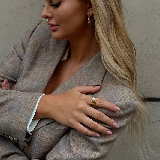 Chunky Stone Ring - Namaste Jewelry Canada