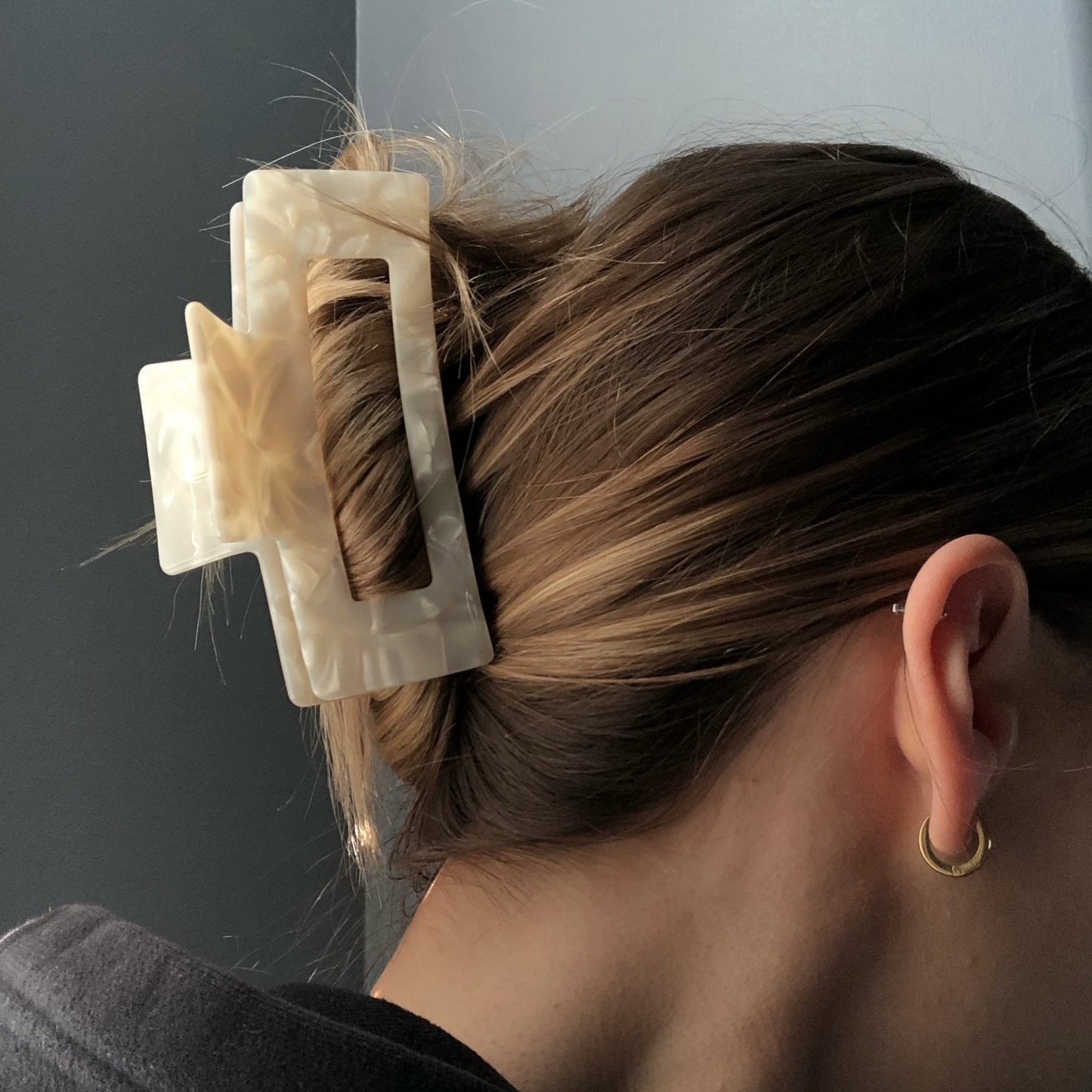 Creme Claw Clip - Namaste Jewelry Canada
