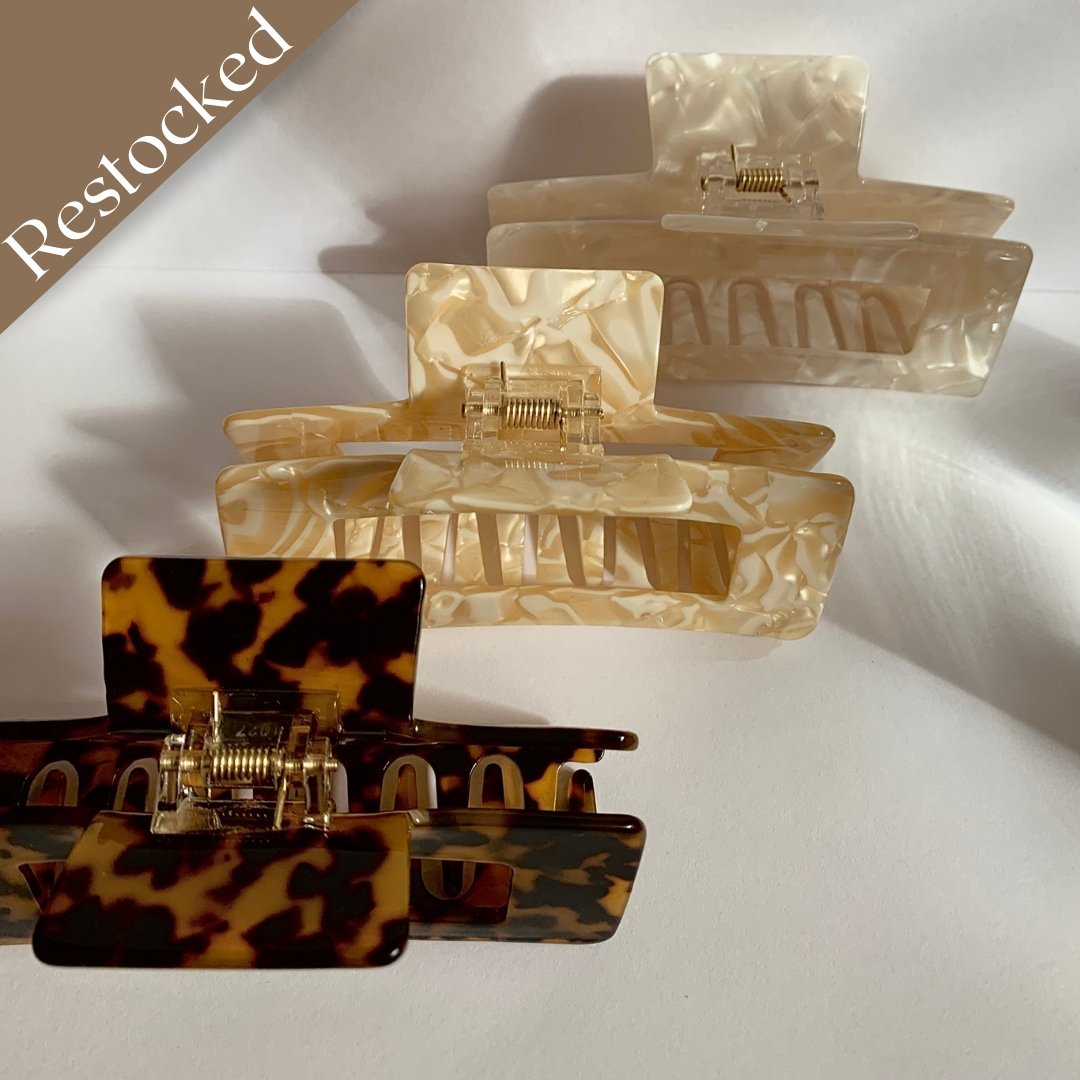 Creme Claw Clip - Namaste Jewelry Canada