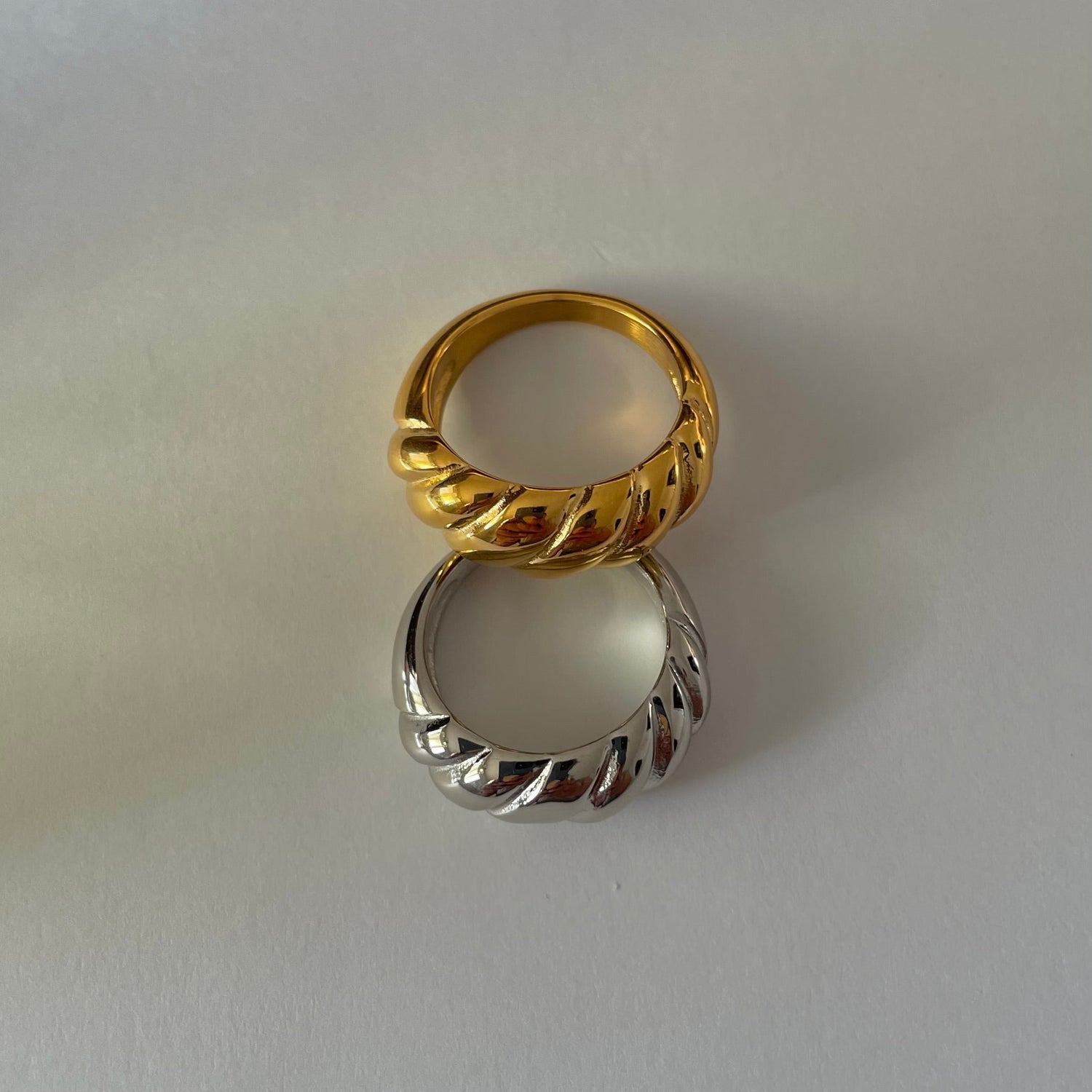 Croissant Dome Ring - Gold - Namaste Jewelry Canada