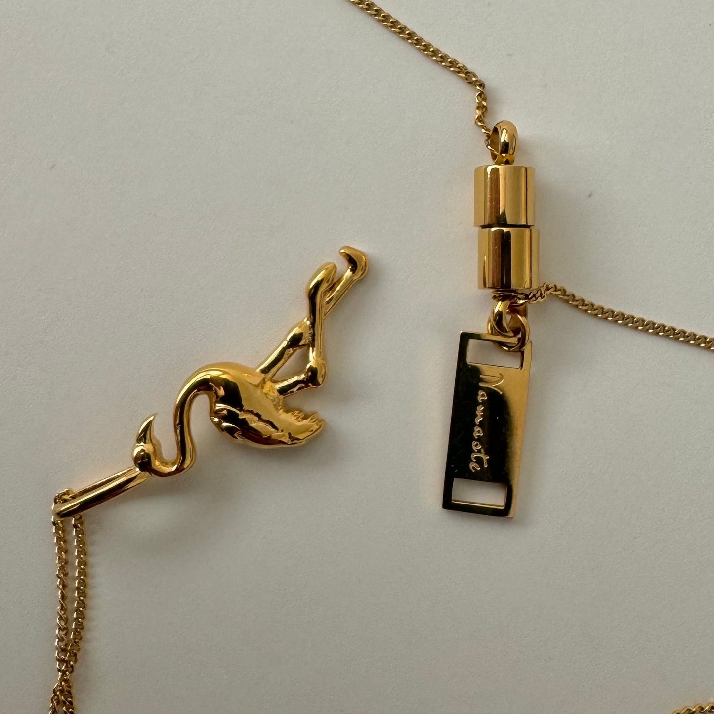 Flamingo Necklace - Gold - Namaste Jewelry Canada