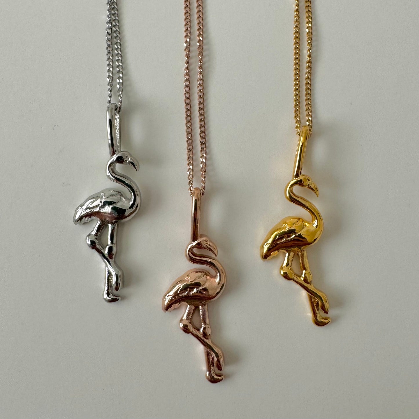 Flamingo Necklace - Gold - Namaste Jewelry Canada