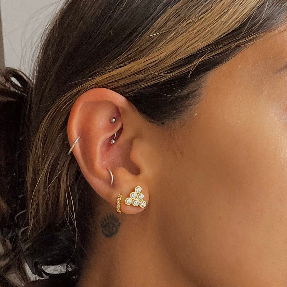 Zirconia 2025 earrings studs