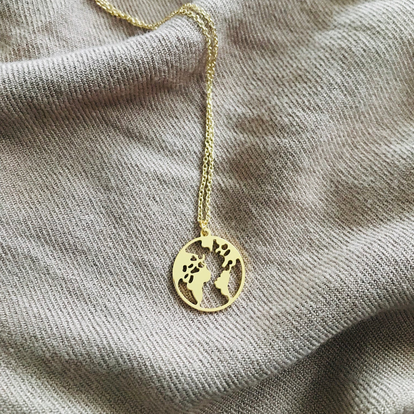 Gold - 'MY WORLD' Necklace - Namaste Jewelry Canada