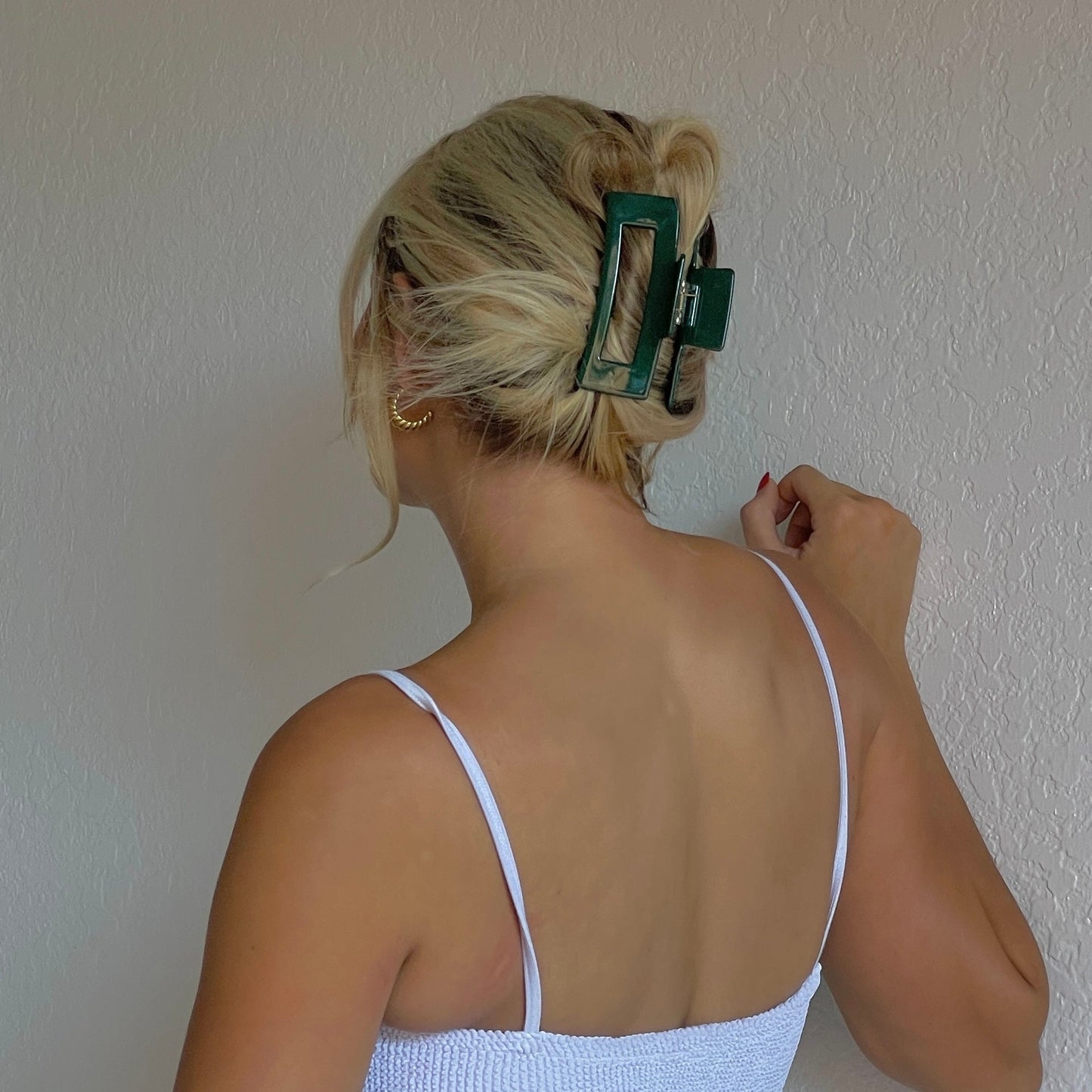 Large Creme Claw Clip- Neutral Edition - Namaste Jewelry Canada