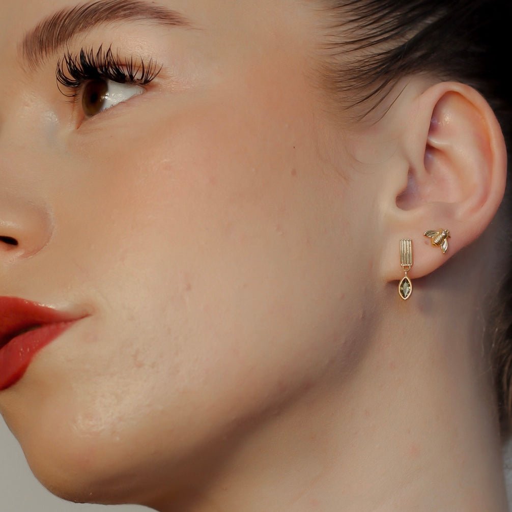 Leaf Drop Earrings - Namaste Jewelry Canada