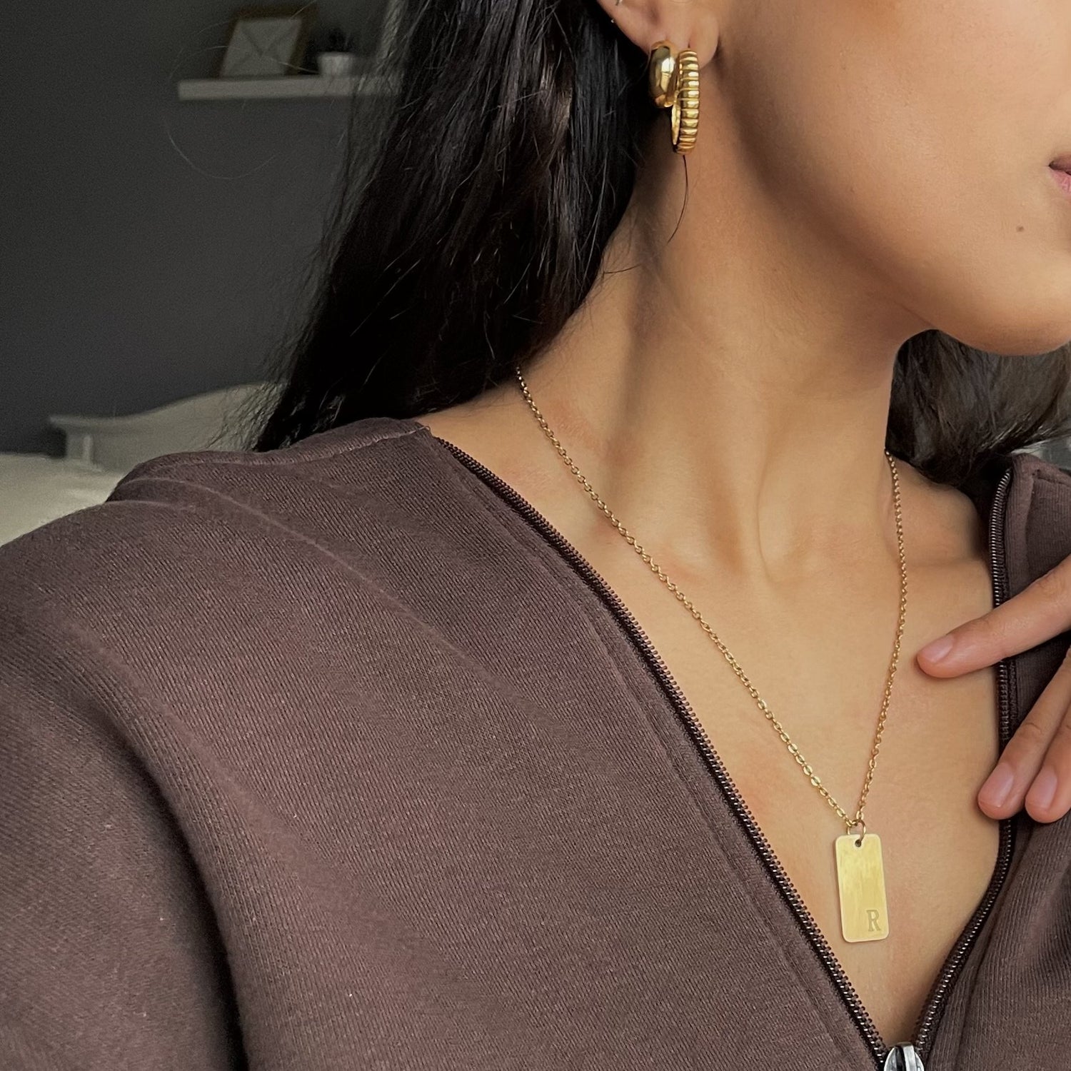 Mujer Letter Necklace - Namaste Jewelry Canada