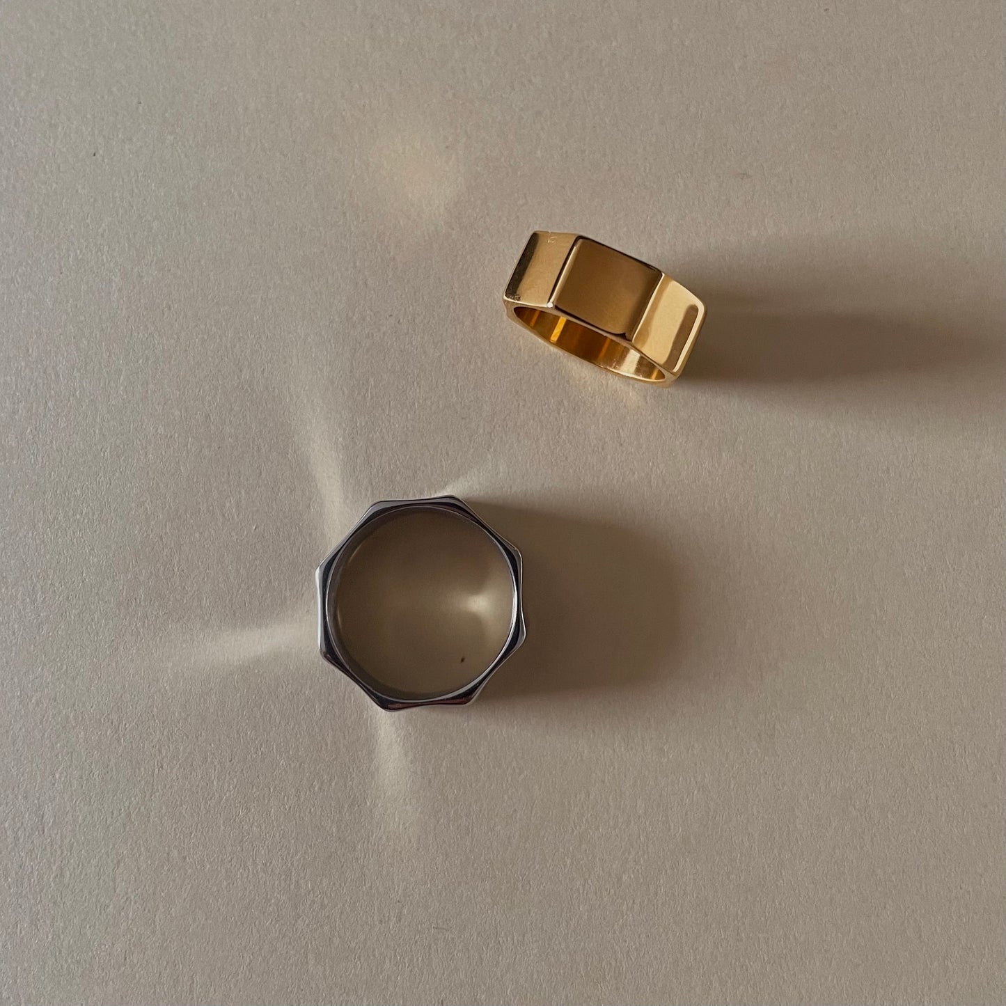 Octagon Ring - Silver - Namaste Jewelry Canada