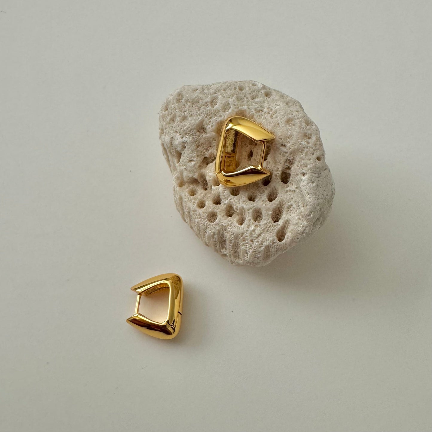 Pyramid Hoops- Small - Namaste Jewelry Canada