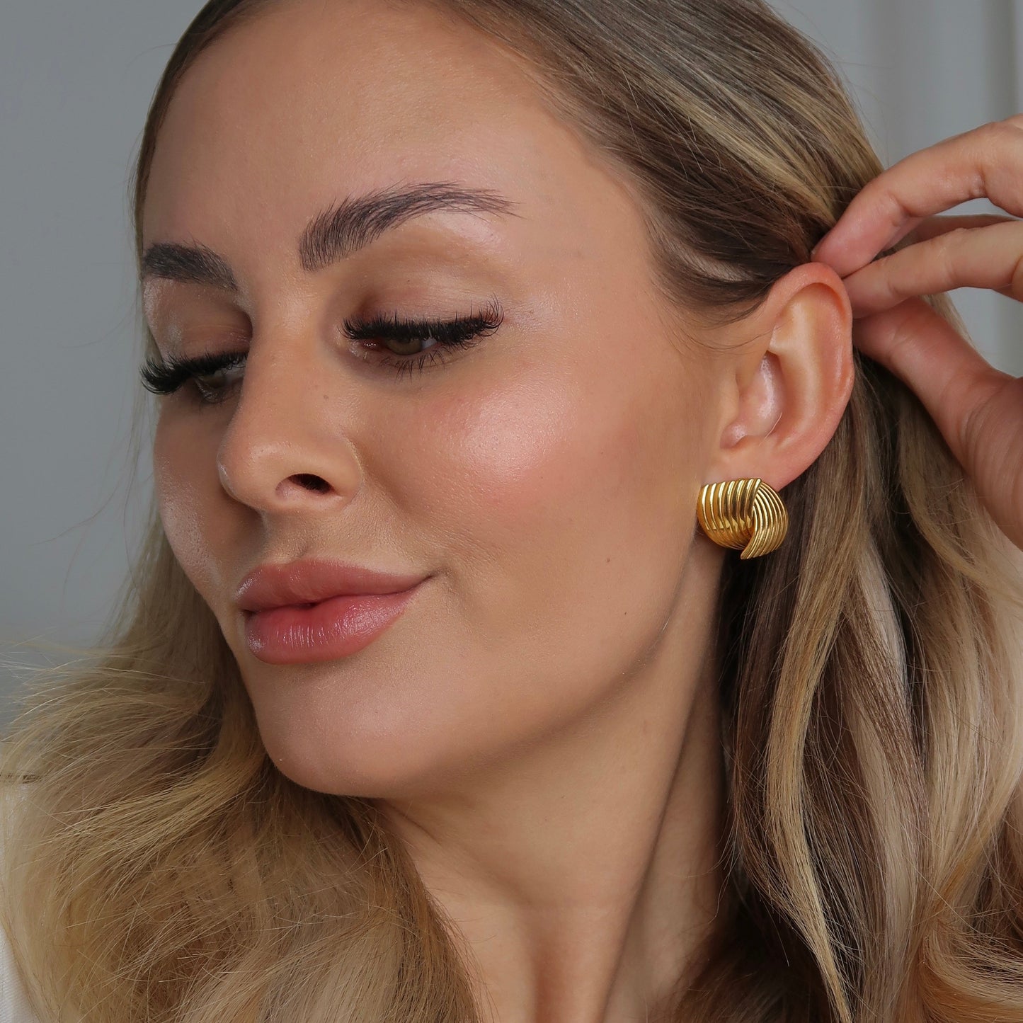 Retro Earrings-Gold - Namaste Jewelry Canada