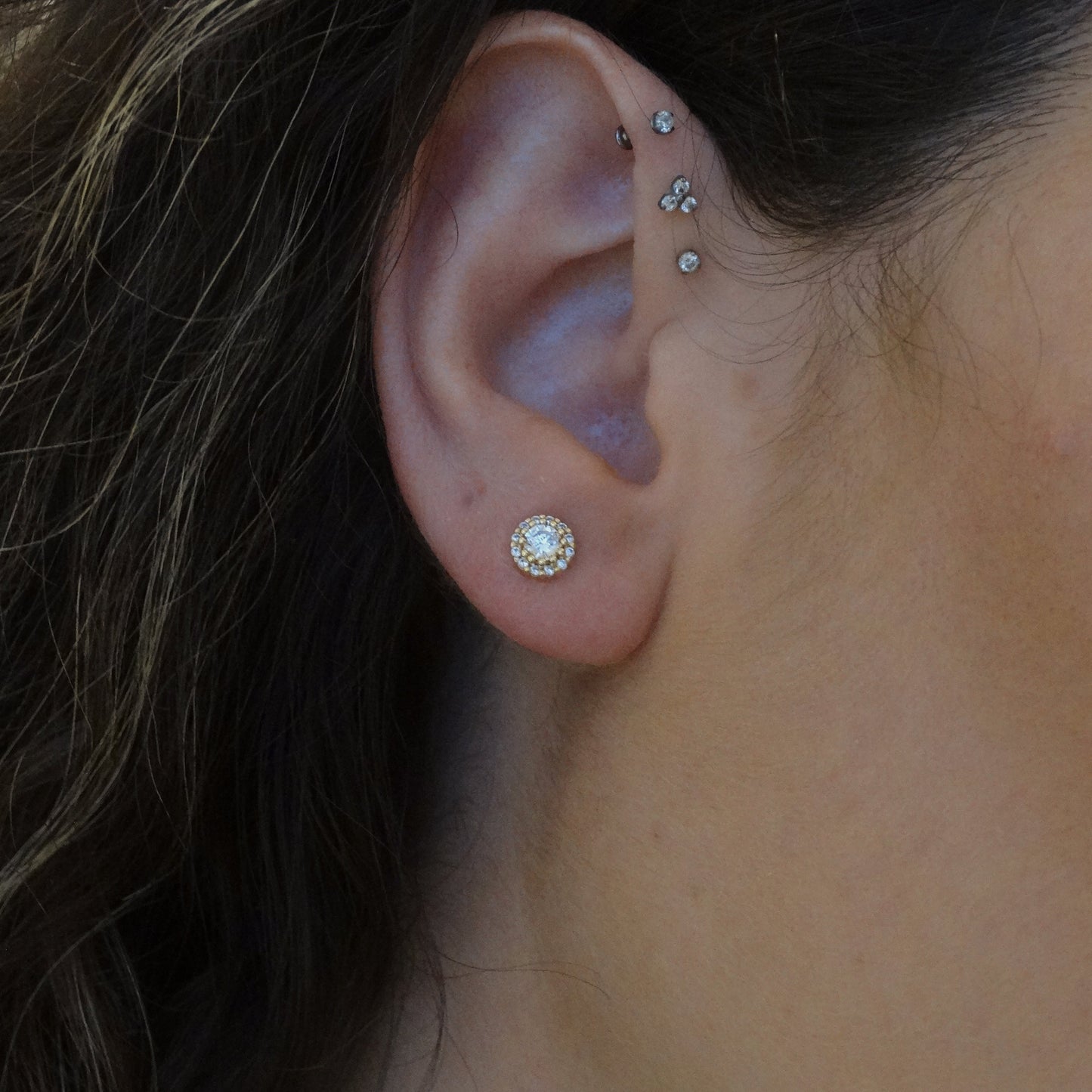 Rika Round Studs - Namaste Jewelry Canada