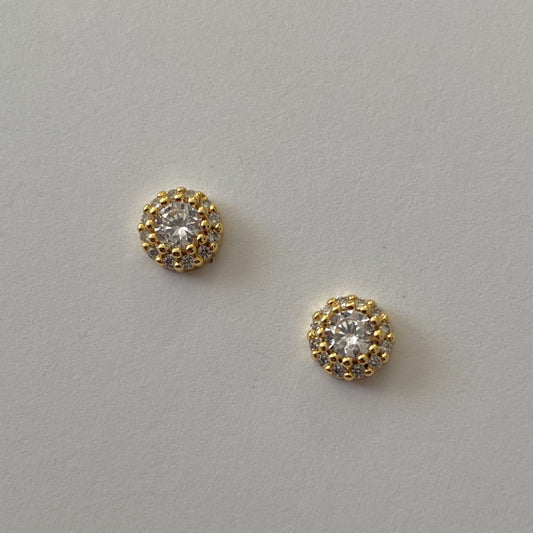Rika Round Studs - Namaste Jewelry Canada