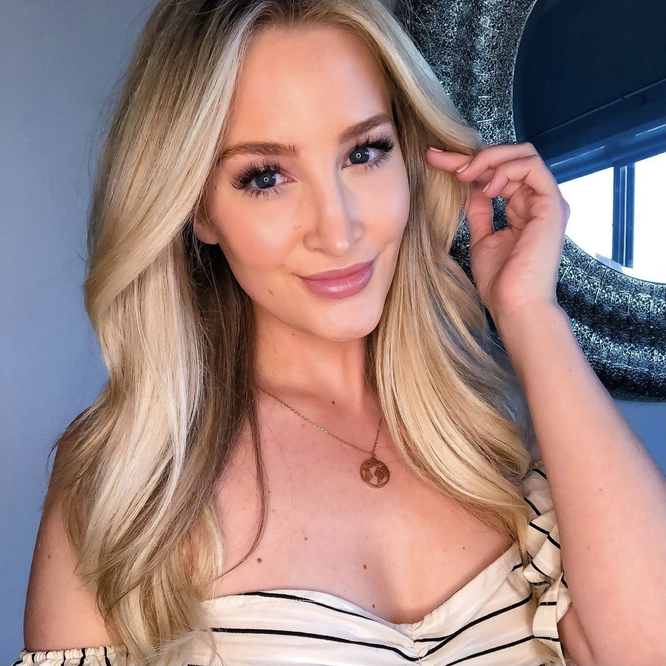 Rose Gold- 'MY WORLD' Necklace - Namaste Jewelry Canada