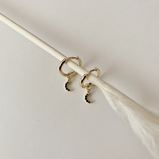 Selene Moon Drop Earrings - Namaste Jewelry Canada